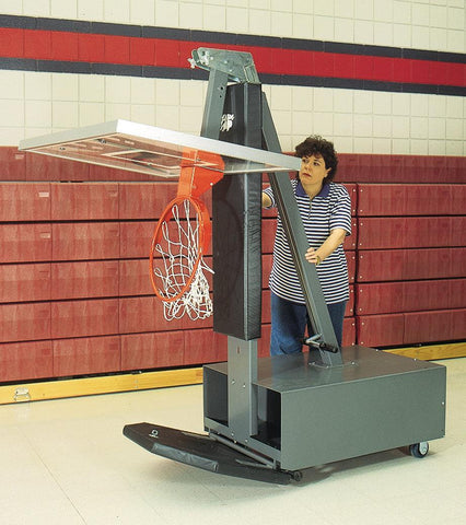 Bison Club Court Super Glass Portable Adjustable Basketball Hoop