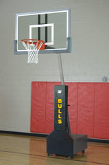 Bison Club Court Super Glass Portable Adjustable Basketball Hoop