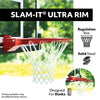 Image of Lifetime 54" Crank Adjustable Tempered Glass Bolt-Down In-Ground Basketball Hoop