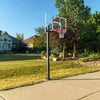 Image of Lifetime 54" Crank Adjustable Tempered Glass Bolt-Down In-Ground Basketball Hoop