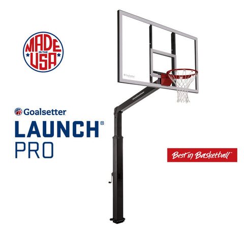 Goalsetter Launch Pro Series 72" In-Ground Basketball Hoop - Acrylic Backboard