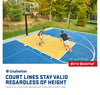 Image of Goalsetter Launch Pro Series 72" In-Ground Basketball Hoop - Glass Backboard