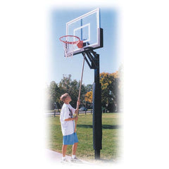 Champ™ Adjustable In-Ground Bolt-Down Basketball Hoop by First Team