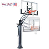 Image of Force™ Adjustable In-Ground Bolt-Down Basketball Hoop by First Team