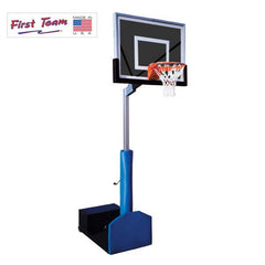 Rampage™ Nitro 60" Smoked Tempered Glass Portable Basketball Hoop by First Team