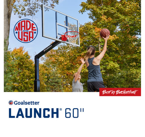 Goalsetter Launch Series 60" In-Ground Basketball Hoop - Acrylic Backboard