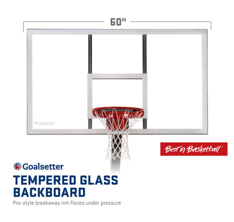 Goalsetter Launch Series 60" In-Ground Basketball Hoop - Acrylic Backboard