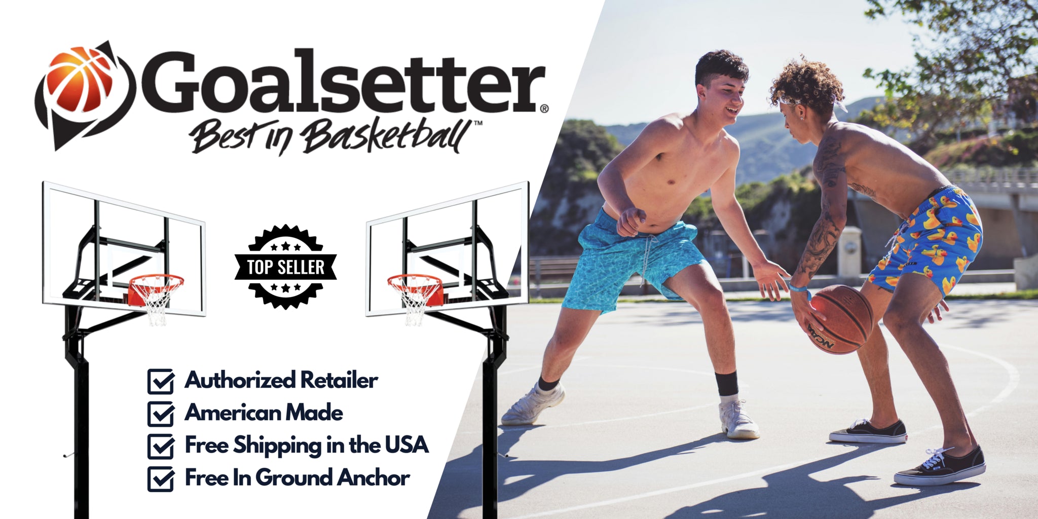 Goalsetter Basketball Hoops, Authorized Dealer, Free Shipping